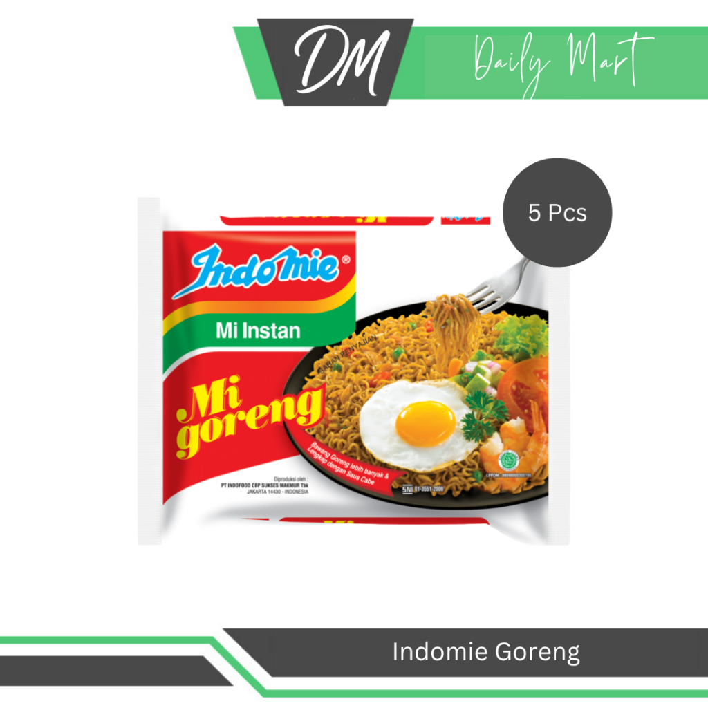 

Indomie Goreng (Harga Per 5 Pcs) - Mie Instan Enak Murah