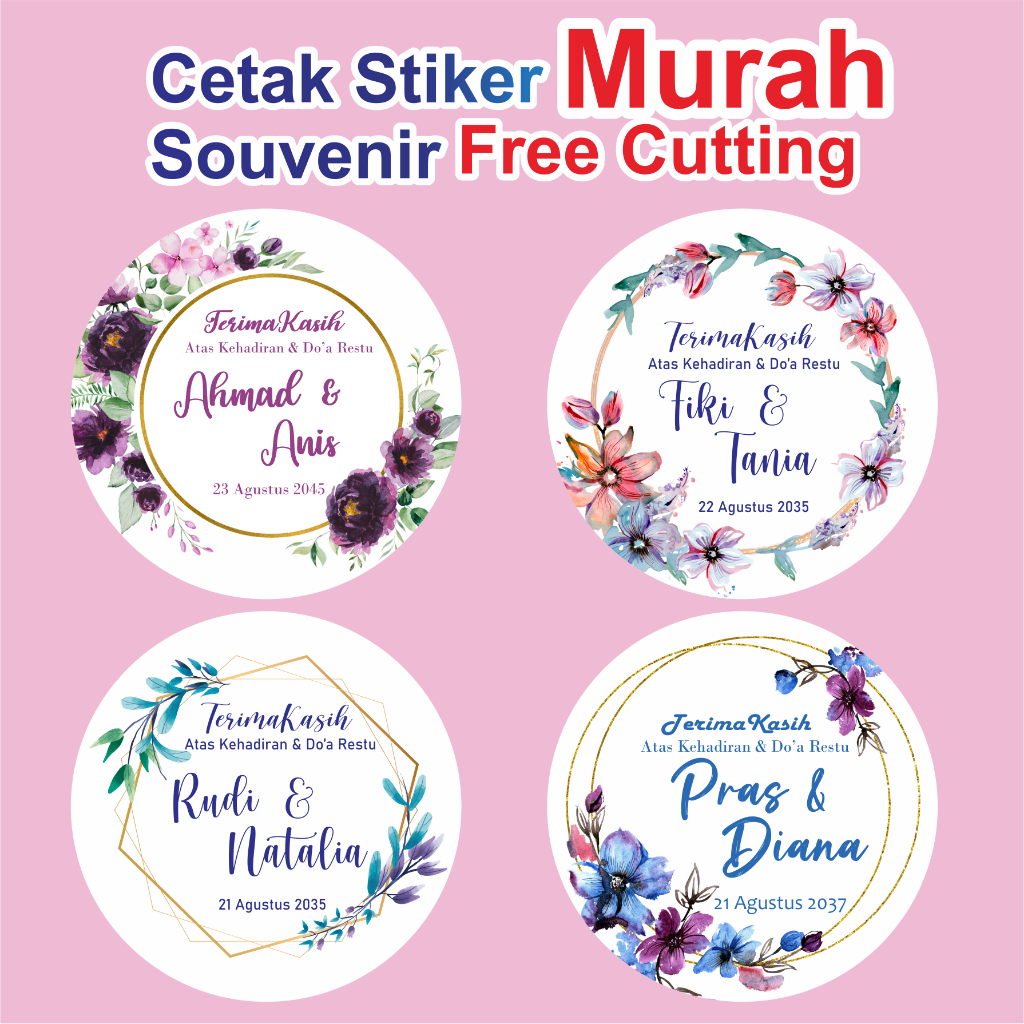 

Stiker Pernikahan – Custom Nama & Tanggal untuk Souvenir Istimewa