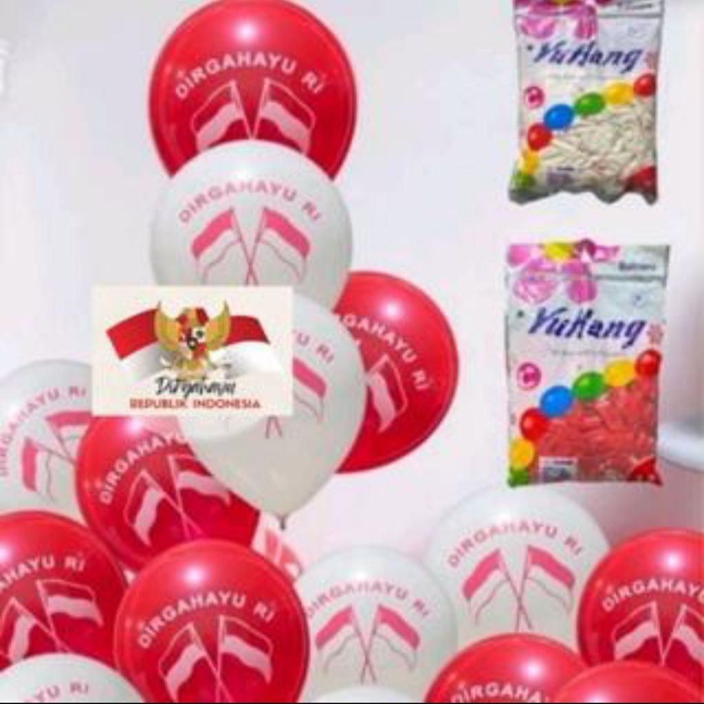 Balon Merah Putih  / Balon 17 AGUSTUS ( 1 pcs )