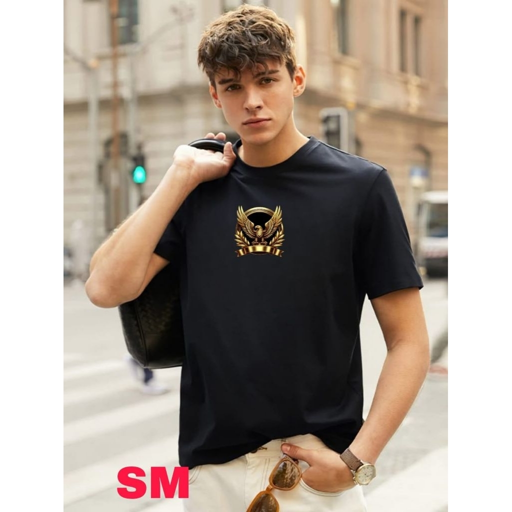 KAOS DISTRO_BAHAM ADEM_ GA GATAL-TEBAL_EKONOMIS_COWOK CEWEK_RAJAWALI GOLD KODE 046