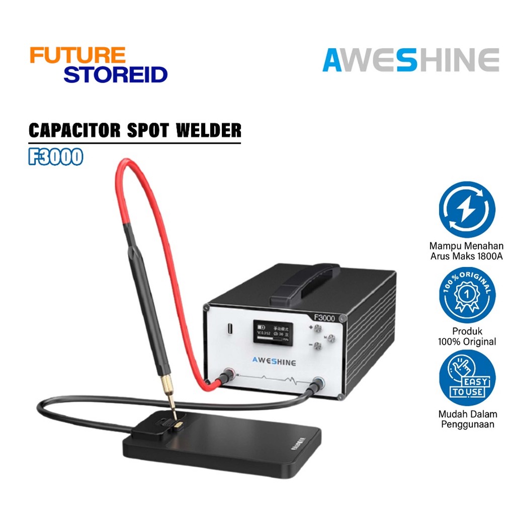 AWESHINE F3000 Farad Capacitor Spot Welder for Battery Cells Welding Machine