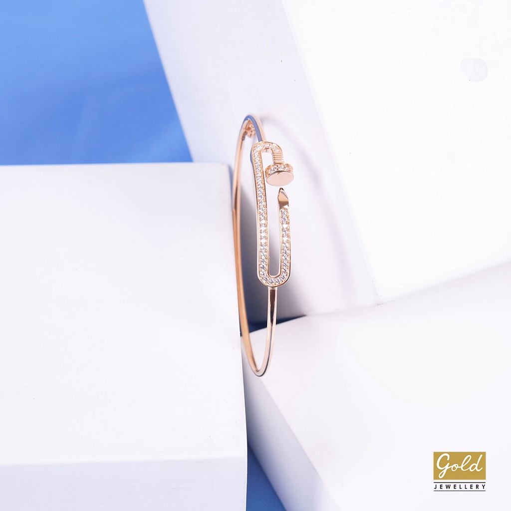 Gelang emas kuning 700 16k -  VI717102100 - model paku peniti