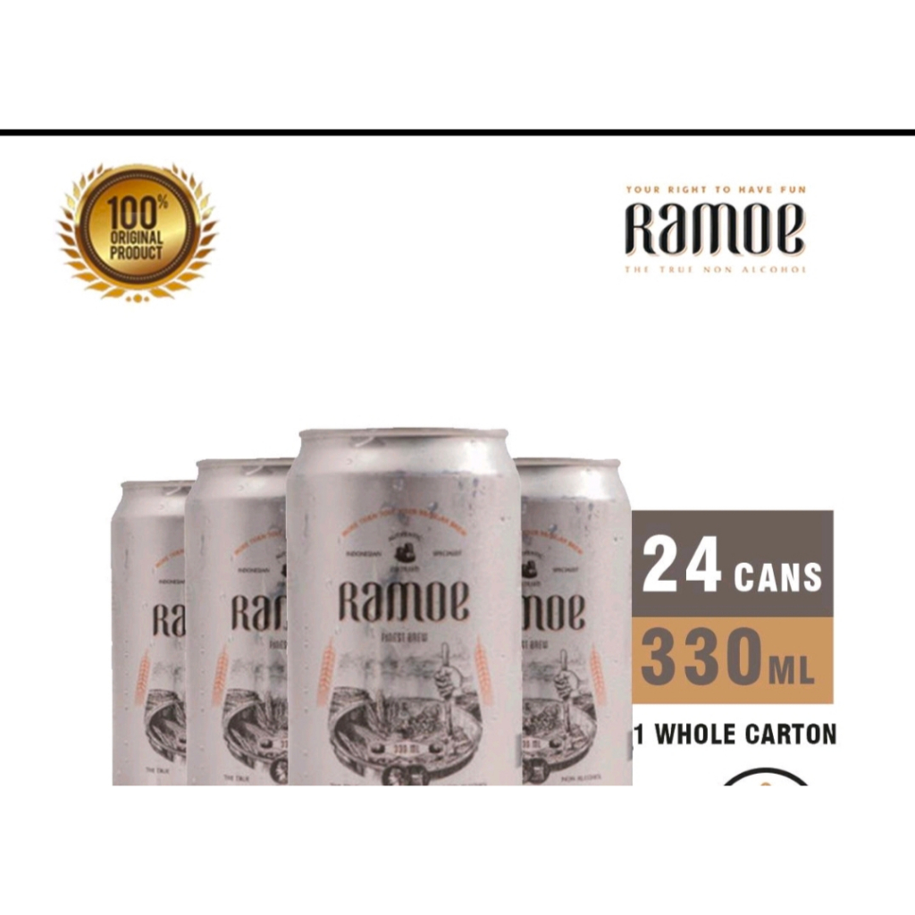 

Ramoe 330 ml - Beer non alkohol - 24 kaleng / 1 karton