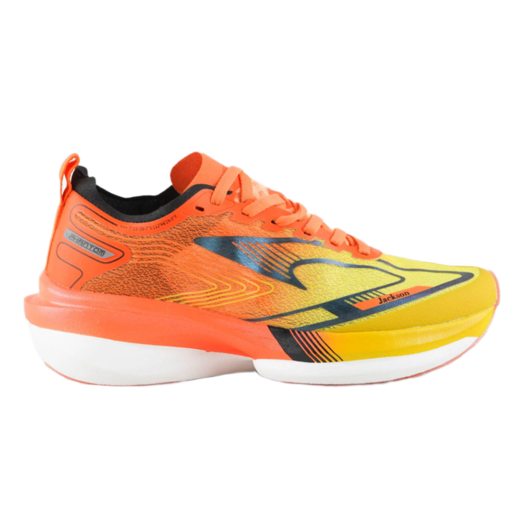 Jackson Phantom Running Shoes - Orange Yellow - Sepatu Lari Pria Wanita yang Ringan