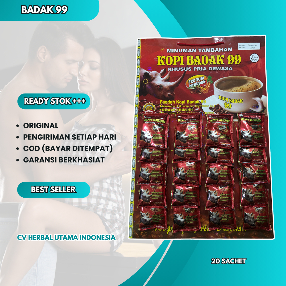 

Kopi Stamina Cap Badak 99 Original 20 Sachet