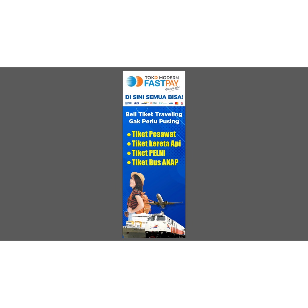 PAKET X Banner Fastpay (Banner & Standing) Ukrn.60x160cm