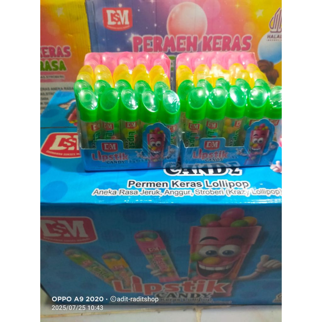 Navi_Lezatoz Permen Dsm Lipstik Candy Isi 30 Pcs