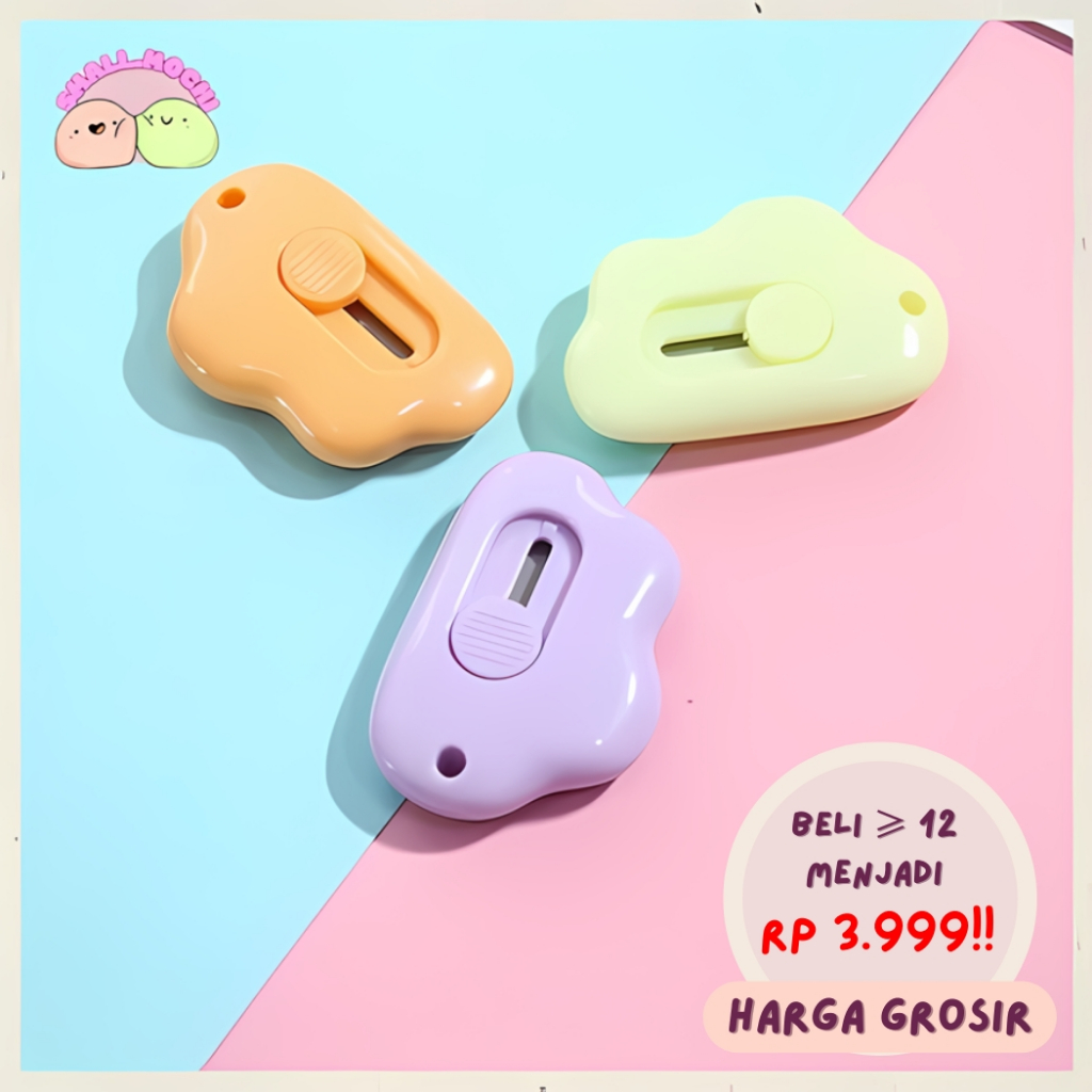 

1 Pcs Knife Mini Size Cloud Shape Silet Kecil Tajam Pisau Kecil Karakter Best Seller At01