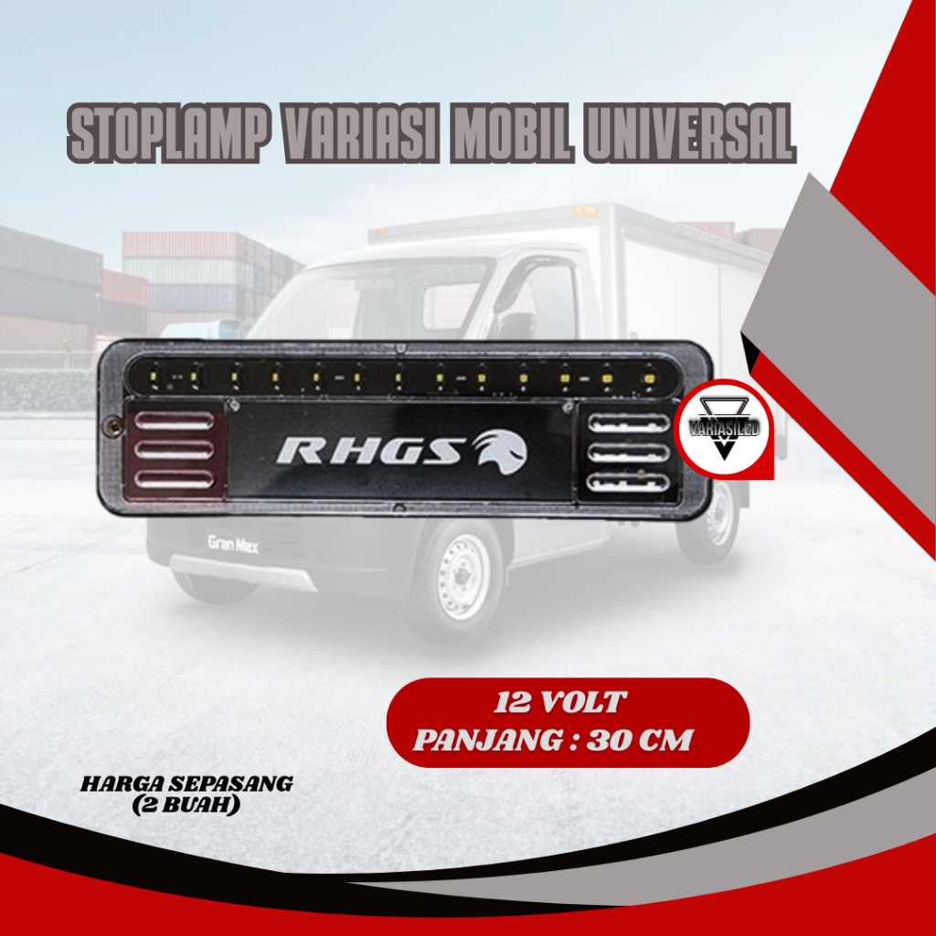 Lampu Stoplamp/Rem Belakang RHGS Mobil Pickup Carry Grandmax APV SS L300 12V Universal Kendaraan