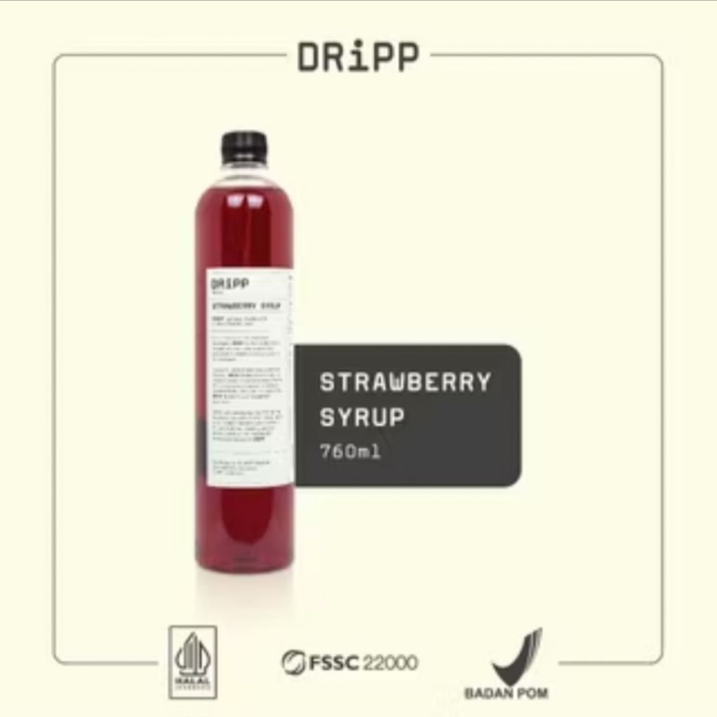

DRIPP SYRUP STRAWBERRY 760 ML