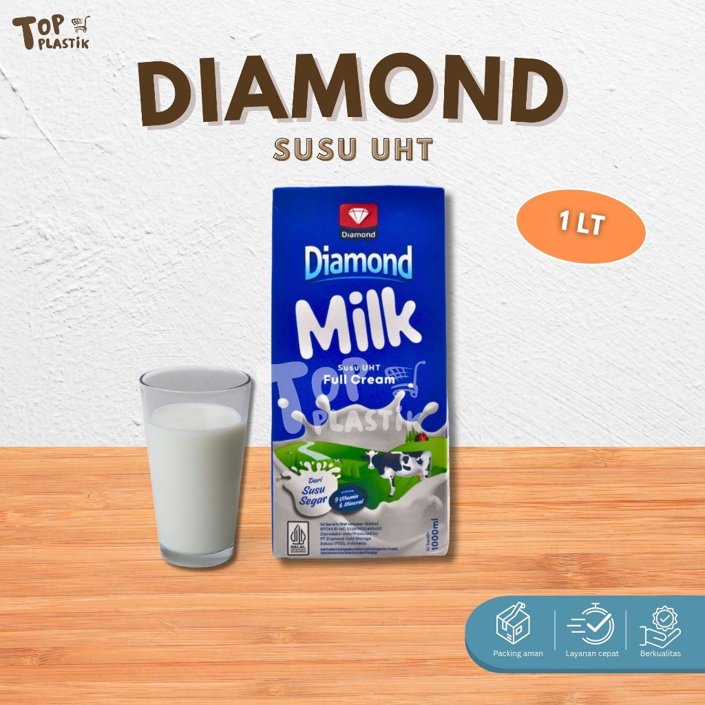 

DIAMOND UHT FULL CREAM 1000ML / UHT DIAMOND 1 LITER