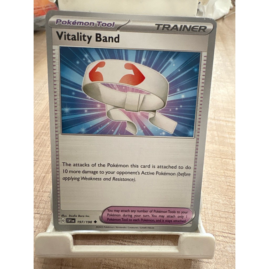 kartu pokemon original common vitality band svi 197/198