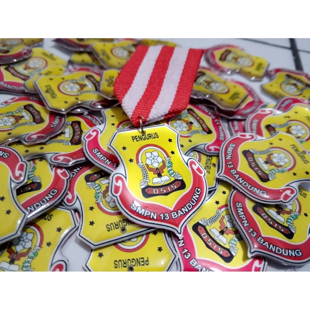 

Pin Tiska Osis Custom bahan alumunium resin Sma/Smp/Sd