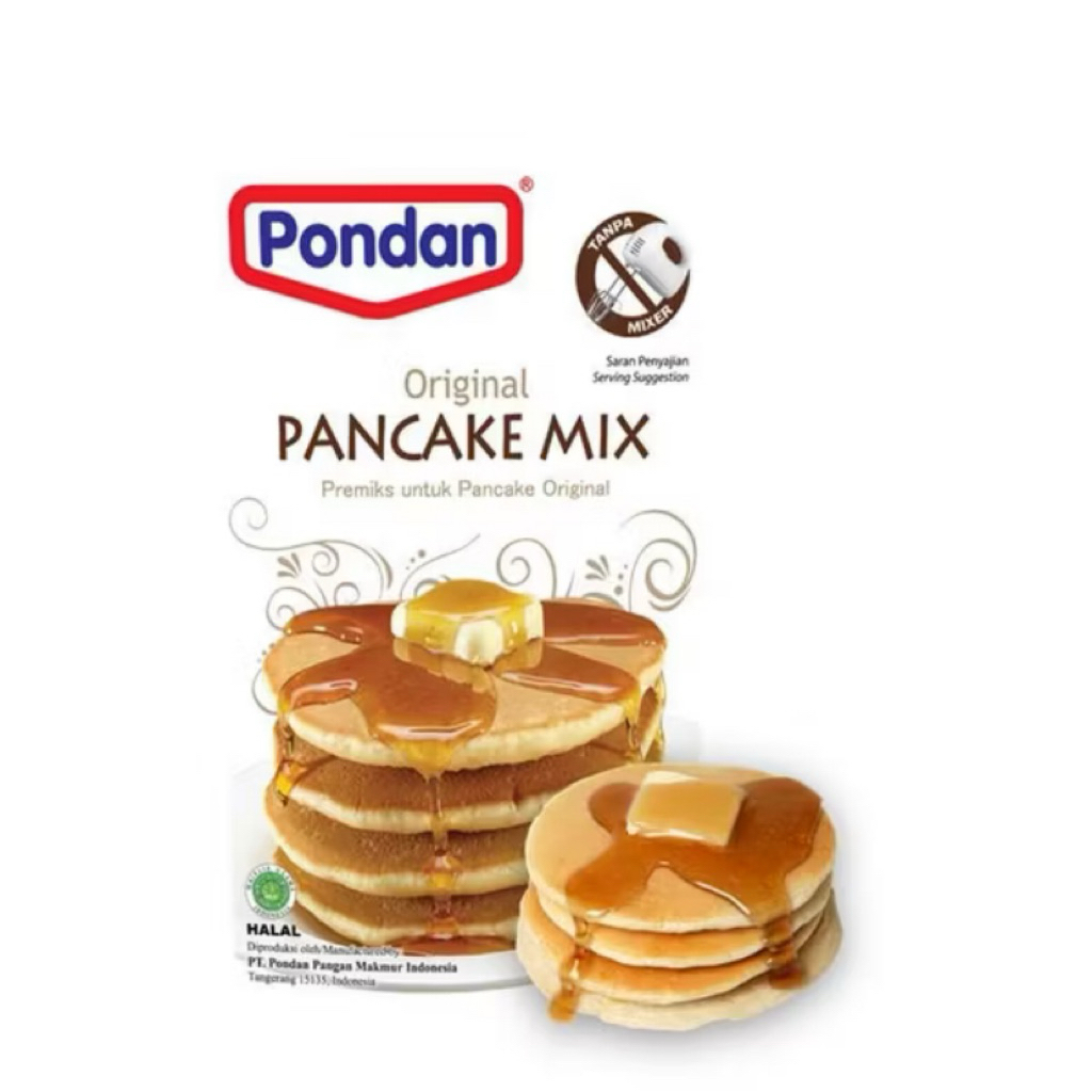 

Pondan Pancake Mix Original 2x125gr – Praktis, Lembut, dan Lezat