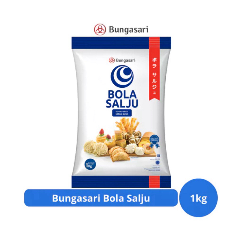 

Bungasari Tepung Terigu Bola Salju 1kg – Serbaguna & Lembut untuk Semua Kue