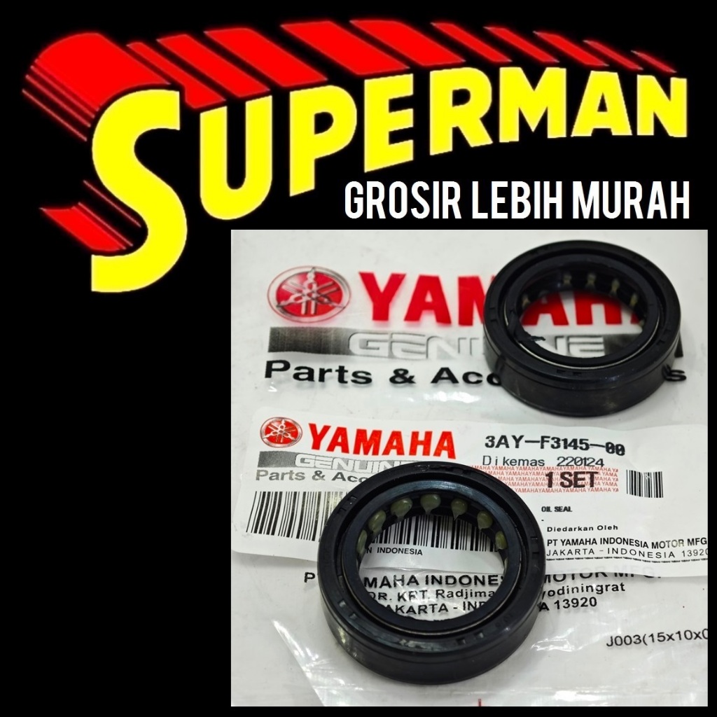(Y4) SET ISI 2 SEAL SHOCK STEMPET YAMAHA gemuk 26 37 10.5 nok oil sil 2 per veer pir shok sok skok d