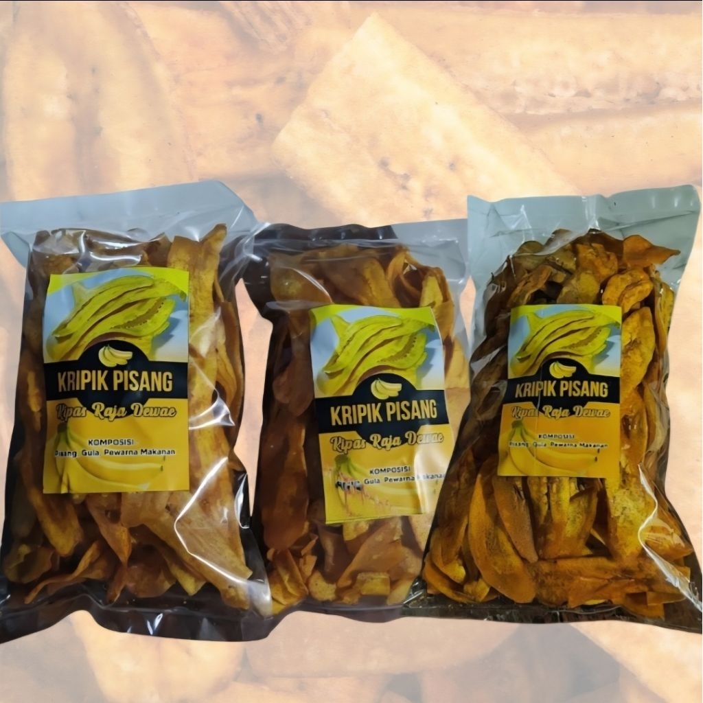 

Snack Kripik Gurih Renyah | Keripik Pisang ORIGINAL | 250g