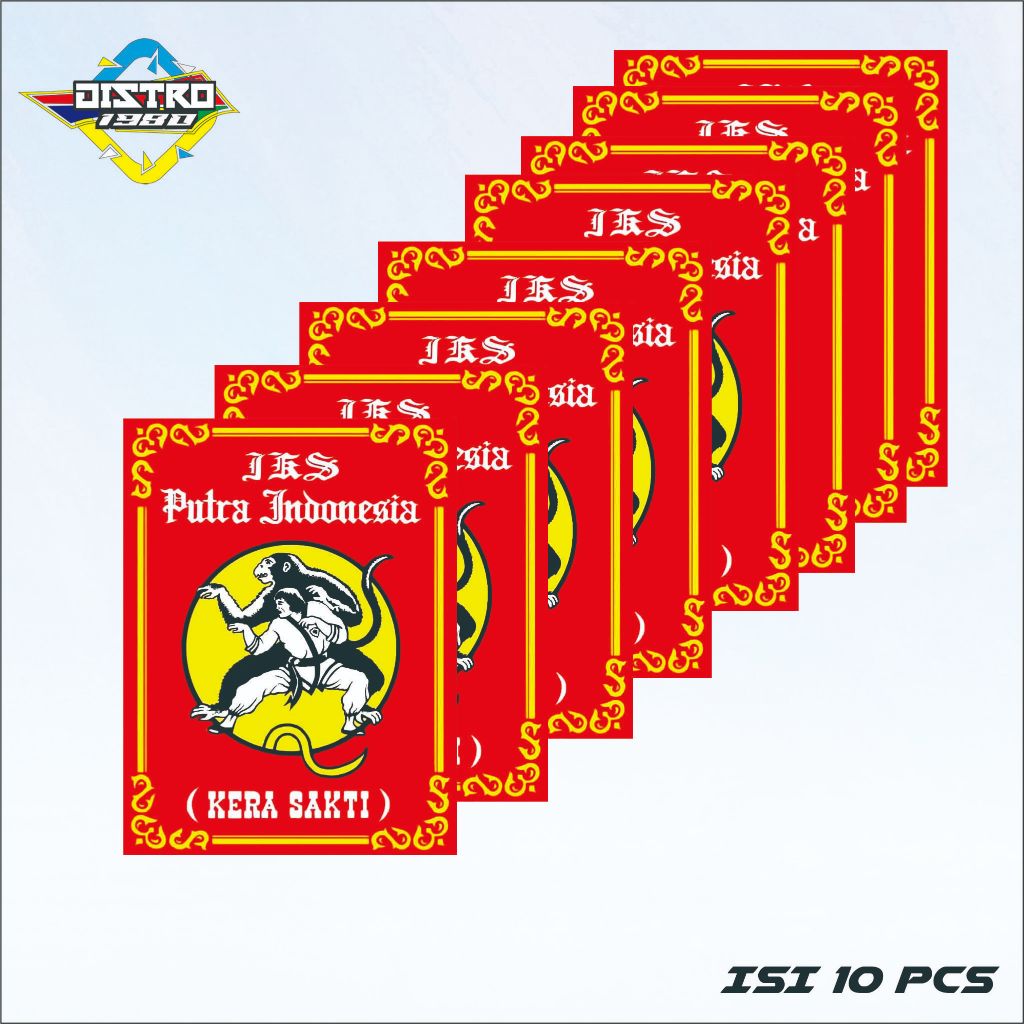 

ISI 10 PCS STIKER IKS.PI KERA SAKTI PAKEM STG 18A ANTI AIR BAHAN VINYL(STG 18 ISI 10)