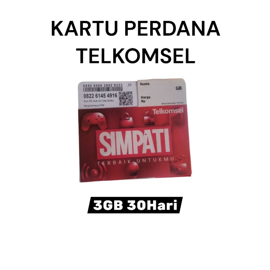 KARTU PERDANA TELKOMSEL 3GB 30HARI JABAR