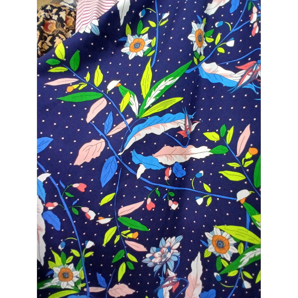 Kain/Bahan moacrep motif//Kain moscrepe meteran//Bahan moscrepe premium