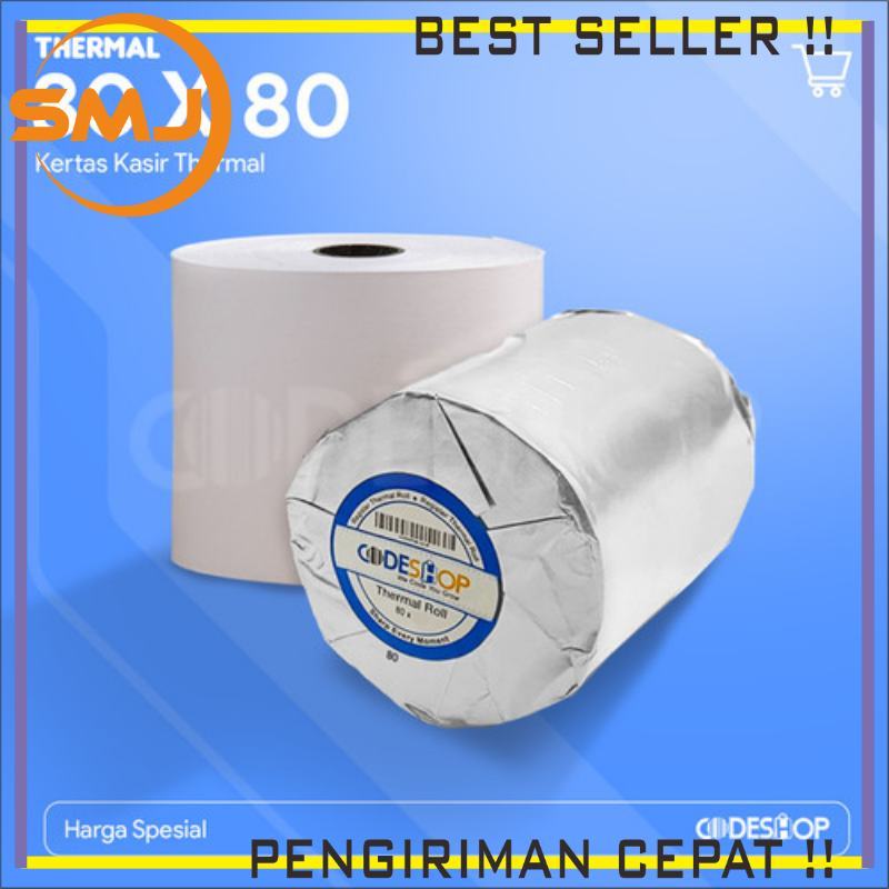 

Kertas Thermal Struk Kasir Paper Roll Termal 80mm 80x80 Printer