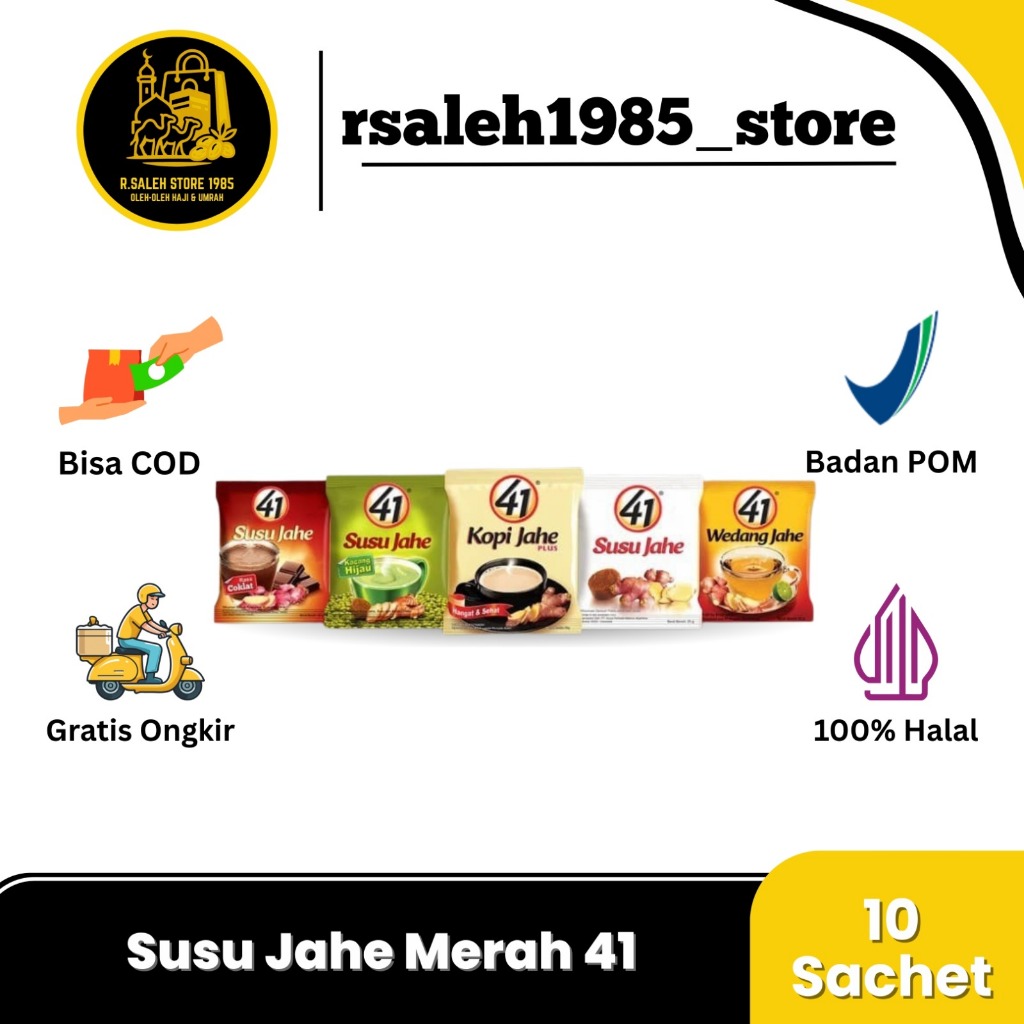 

Susu Jahe Merah 41 Herbal Kemasan Renceng isi 10