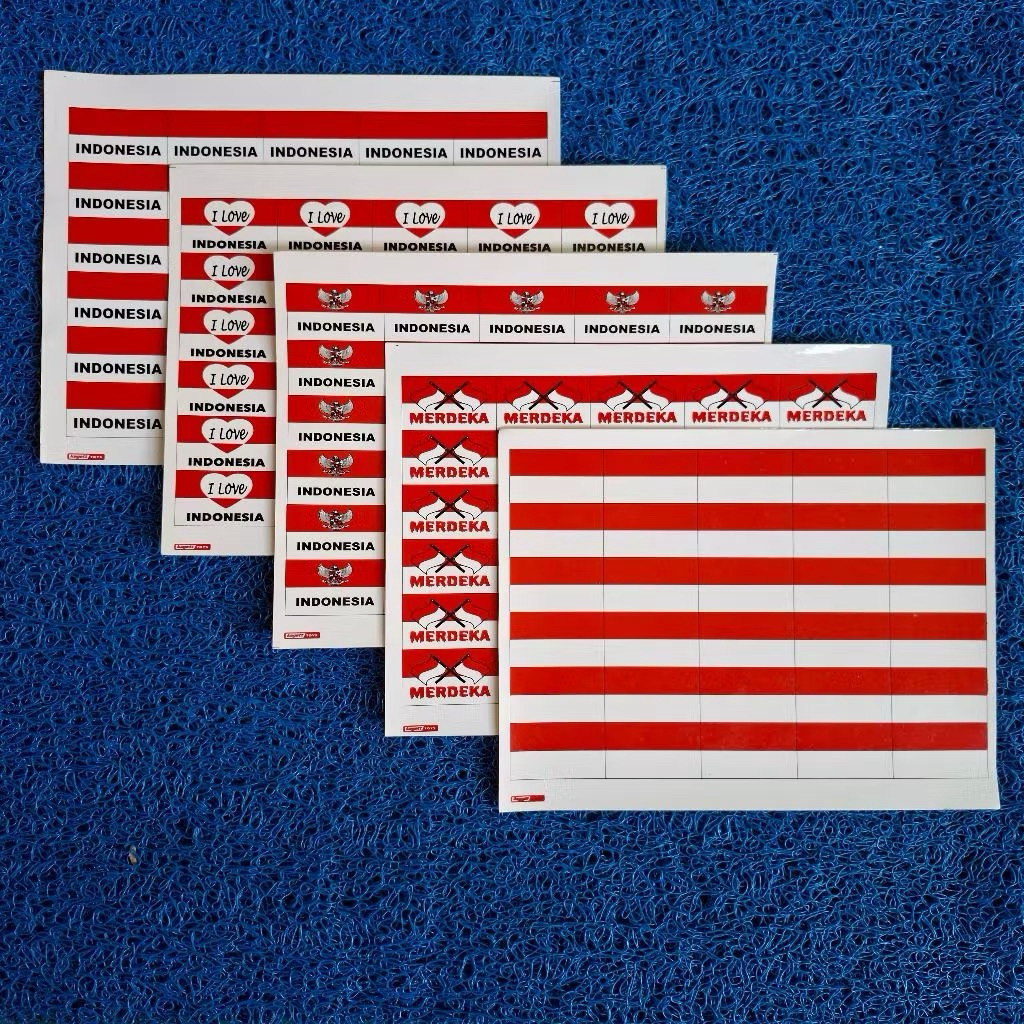 

(Isi 30pcs) Stiker Pipi / Stiker Merah Putih / Stiker Bendera Tempelan HUT RI 17 Agustus