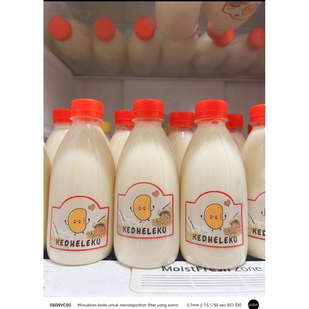 

Sari kedelai 350mL dingin 1 pkt isi 2 botol