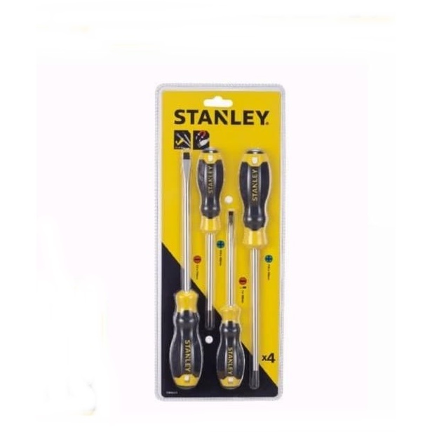 Stanley Obeng Plus Minus 4 Pcs Set Cushion Grip Screwdriver