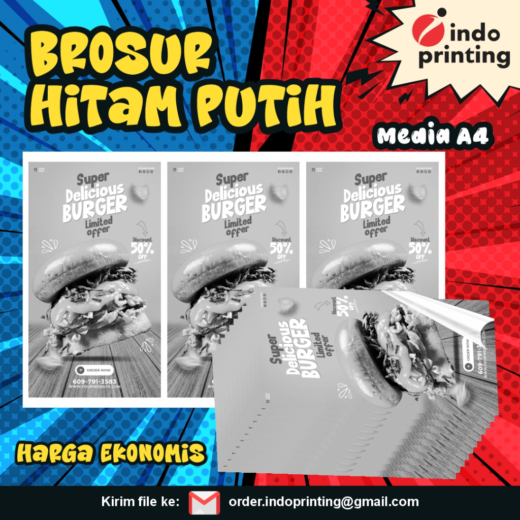 

Brosur hitam putih murah ekonomis