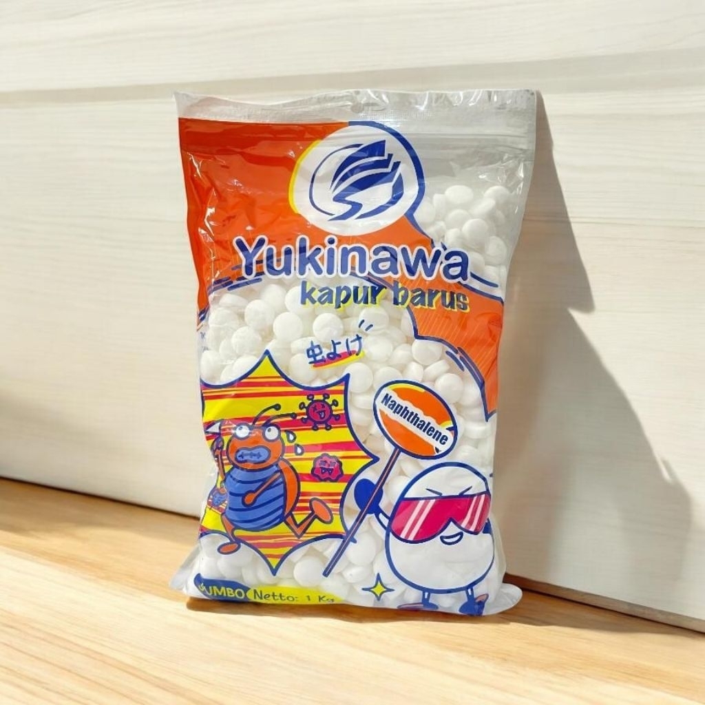 Kapur barus Yukinawa 1 kg Putih Warna/Kapur barus kiloan/kapur barus