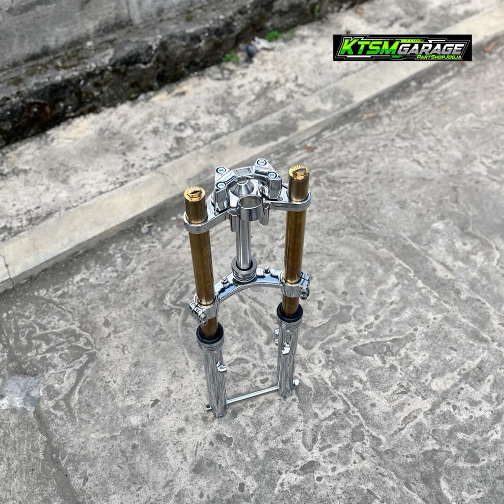 shock depan ninja as gold finishing crom pnp rx king