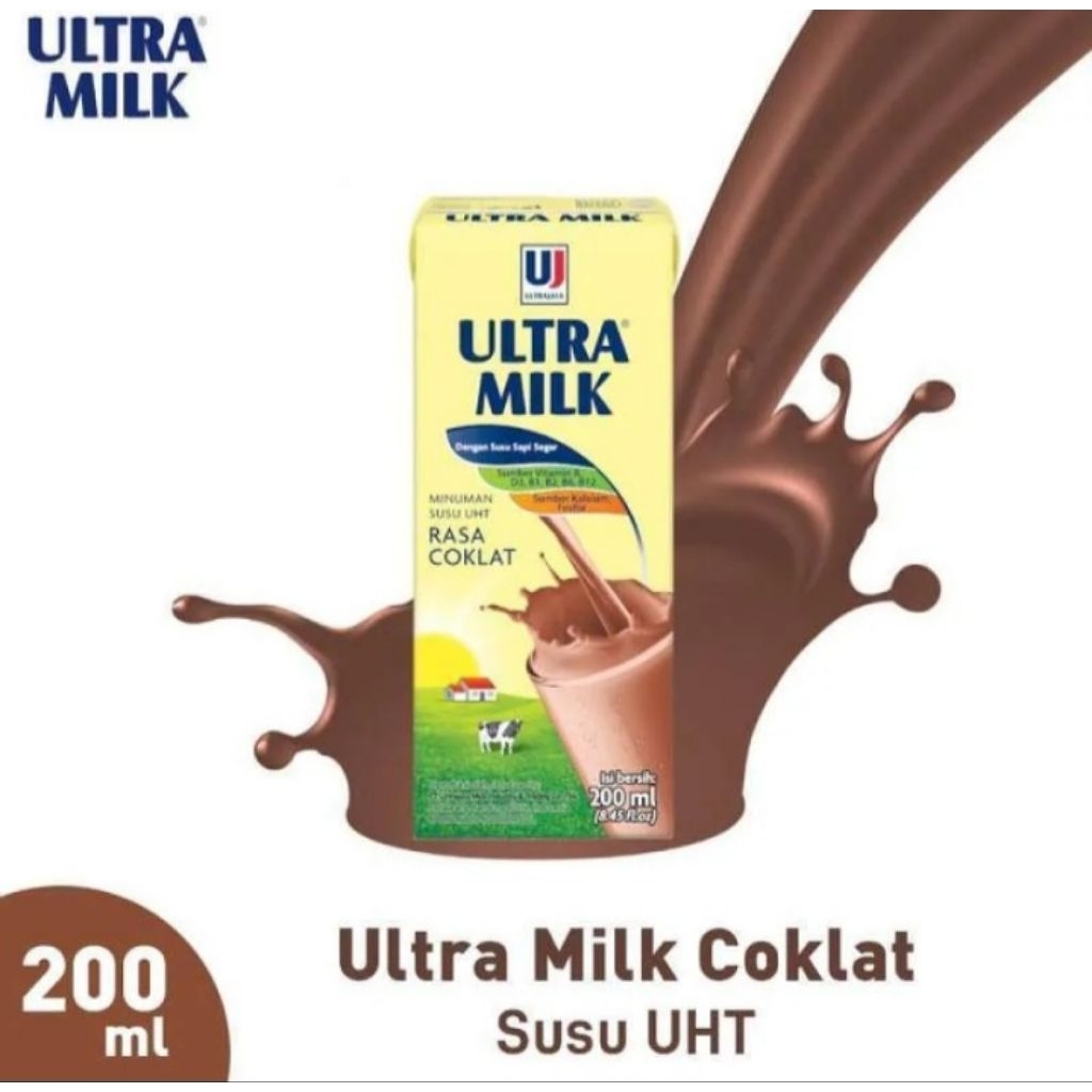 

ULTRA UHT COKLAT 200ML/ DUS 24 PCS