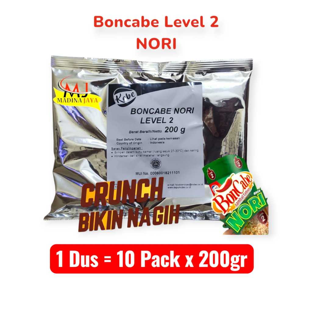 

Boncabe Nori Level 2 Bag 200g per dus