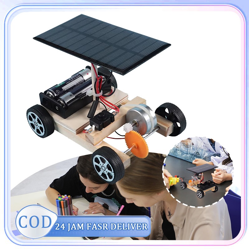 Mainan Mobil Tenaga Surya Mobil Tenaga Surya Diy Sains Anak Moon Rover Solar Car