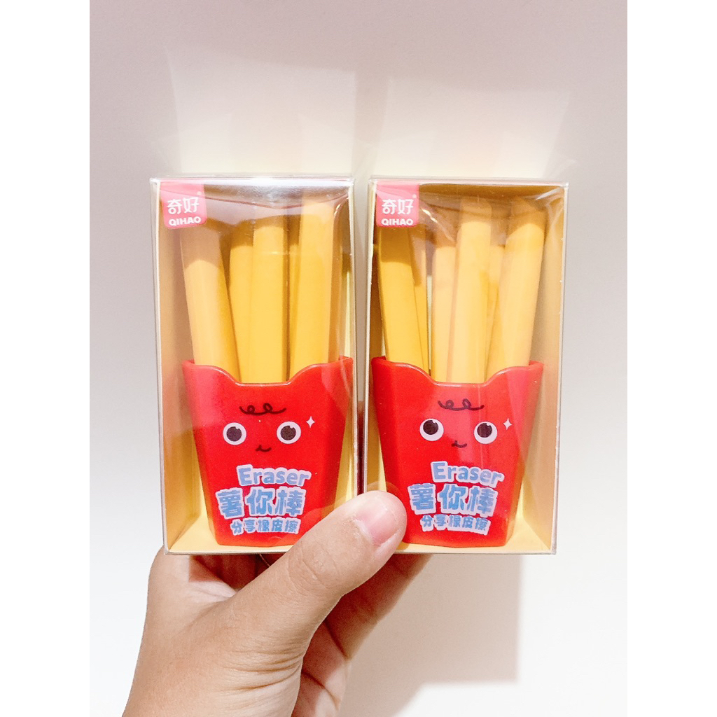 

PENGHAPUS KENTANG GORENG PENHAPUS PENSIL LUCU UNIK MOTIF FRENCH FRIES,PENGHAPUS LUCU
