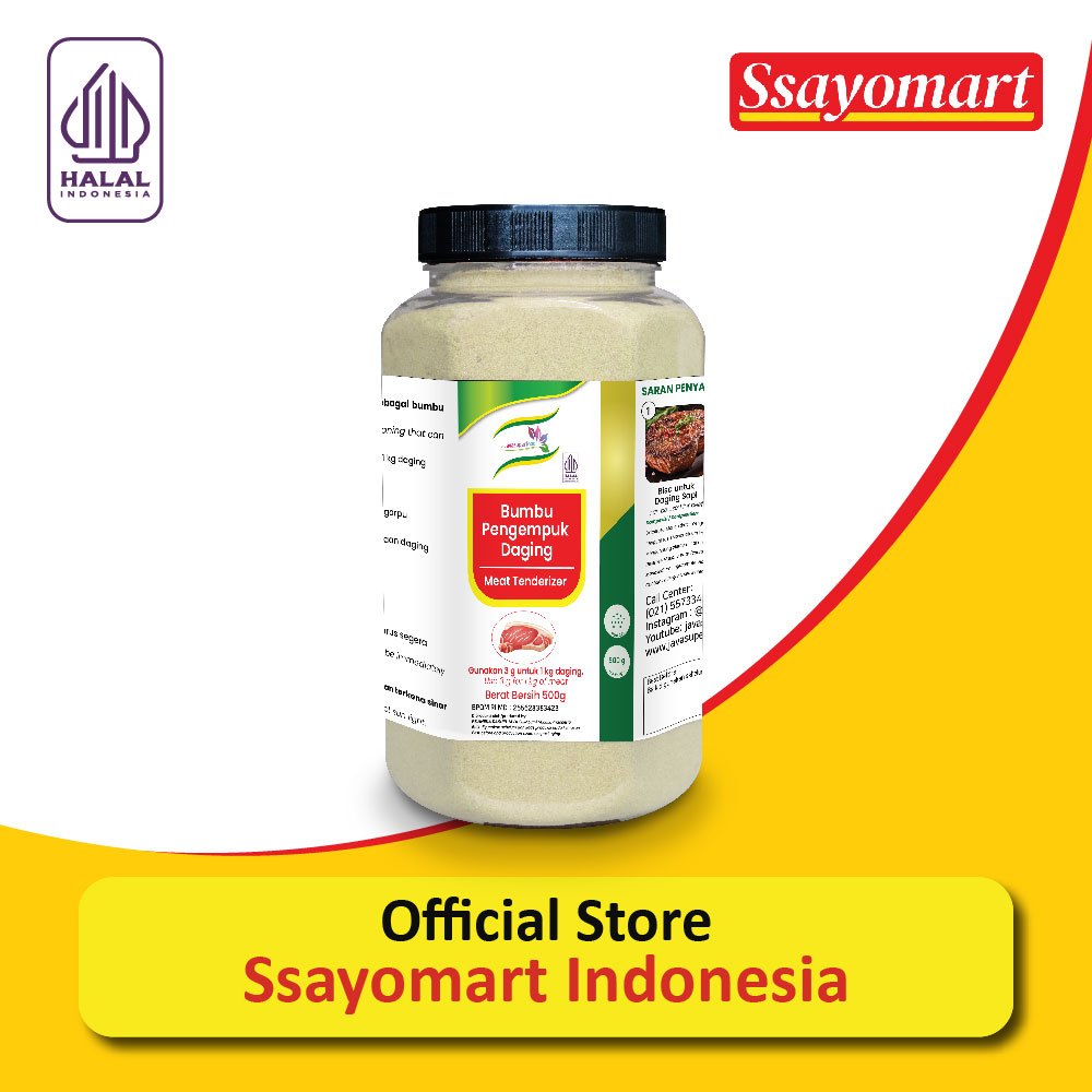 

Pengempuk Daging Bubuk / Meat Tenderizer 500g Halal
