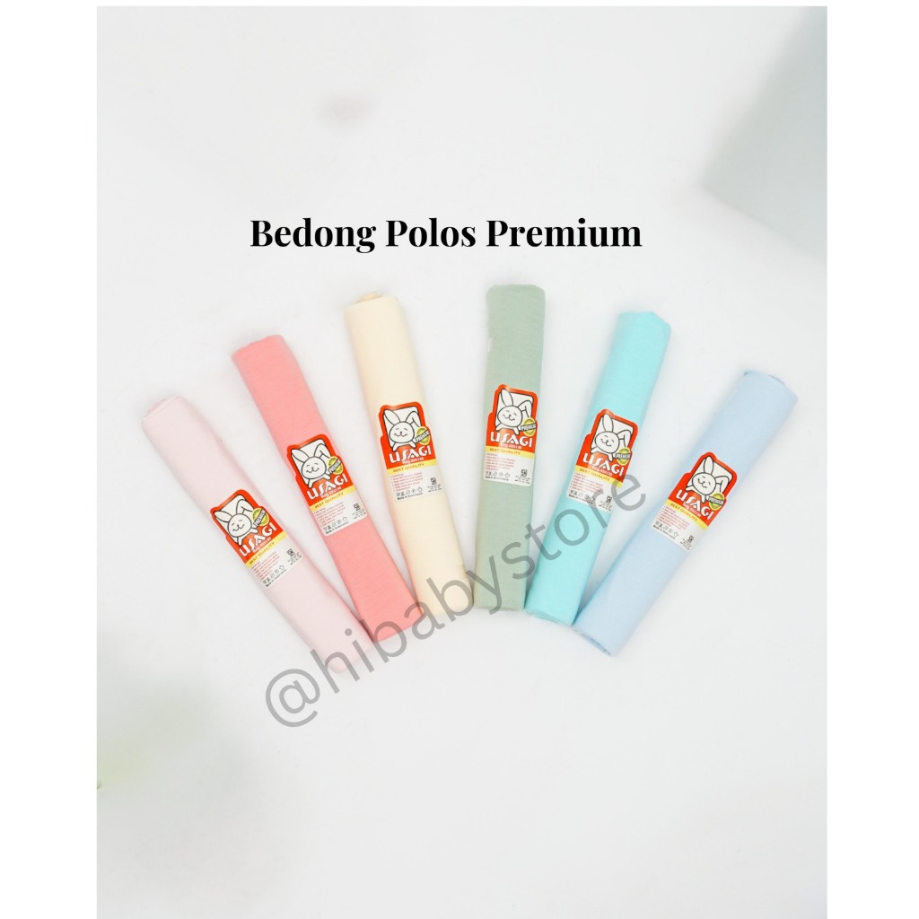 (6 Pcs) Bedong Bayi Polos USAGI