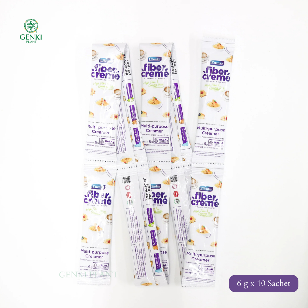 

Ellenka Fiber Creme Multi Purpose Creamer / Krimer Bubuk - 10 sachet x 6 gr
