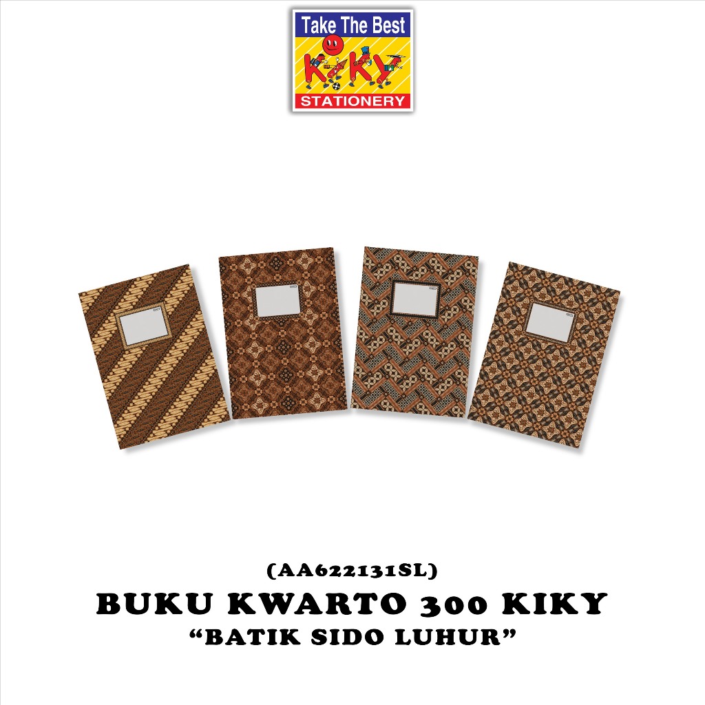 

KIKY Buku Hard Cover Kwarto Glossy (Uk. 16 x 21 cm) Isi 300 Lembar