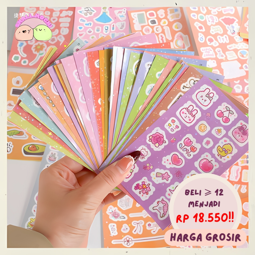 

Sticker Pack Random 100 Lembar Lucu Aesthetic Untuk Dekor Journaling