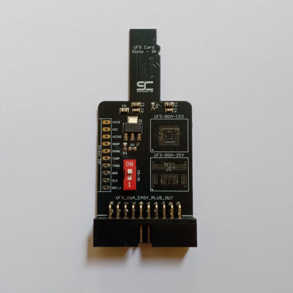 SMART CONNECTS Converter UFS Card Reader F64 BOX ke Socket BGA Easy JTAG Plus Original BGA 153 254 d