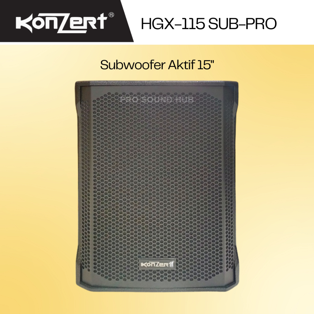 Konzert HGX-115 SUB Active Subwoofer Aktif 15" Sub 15 Inch HGX115SUB Sound System