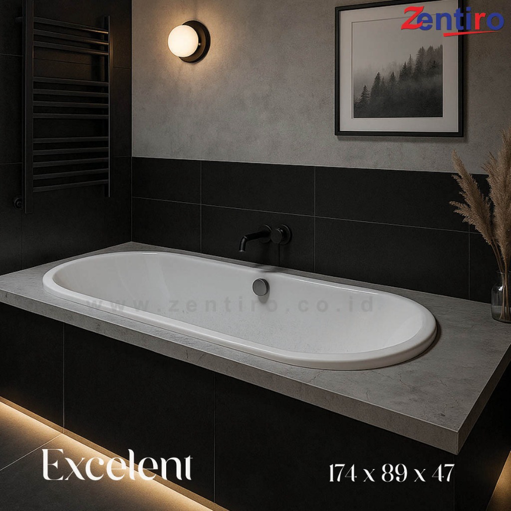 ZENTIRO Bathtub Tanam Excelent | Bathtub Marble Long 174