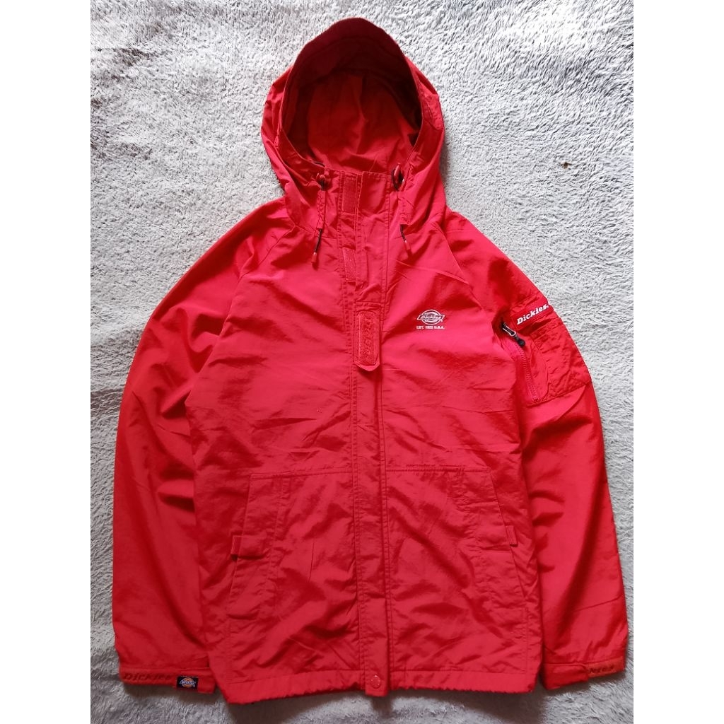 Jaket Dickies Windbreaker Merah