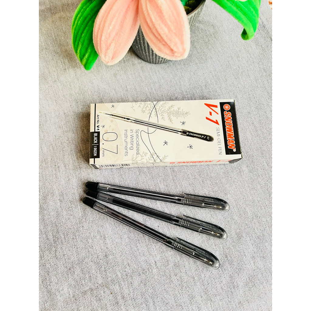 

Bolpoint snowman hitam