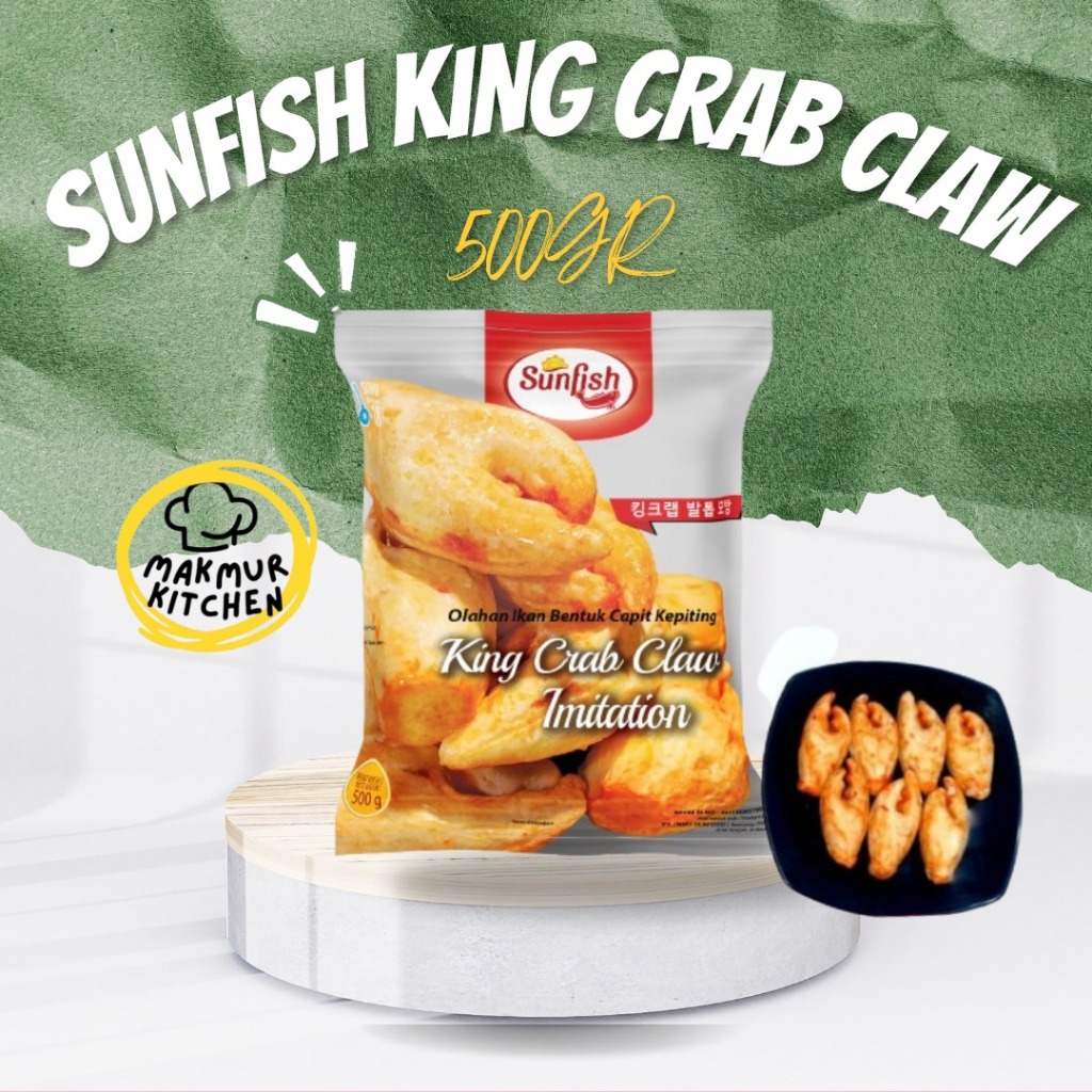 

Sunfish King Crab Claw Olahan Ikan Bentuk Capit Kepiting King Crab Stick Rajungan Seafood Dumpling 500gr