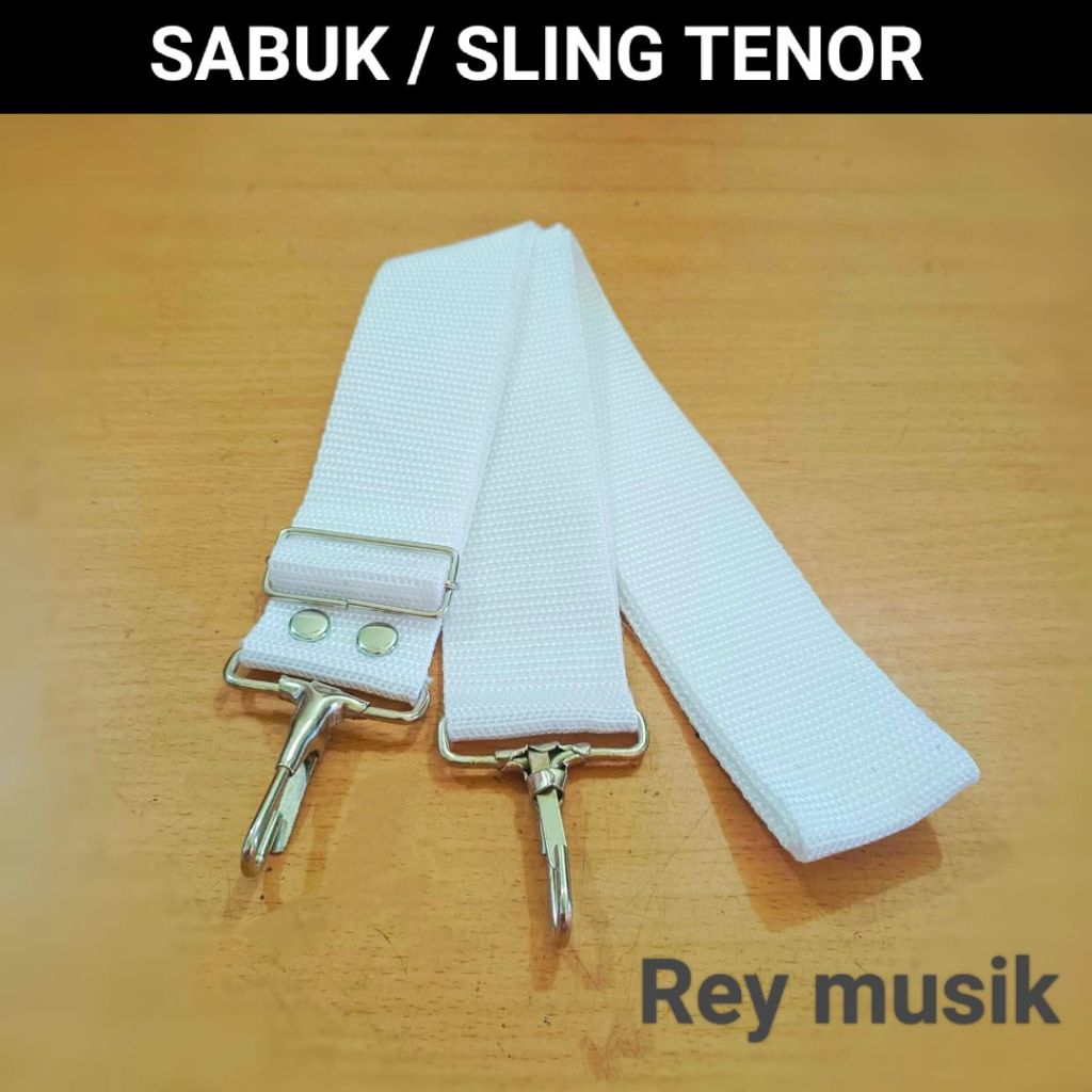 Sling Tenor / Snare Drumband Putih - Hitam