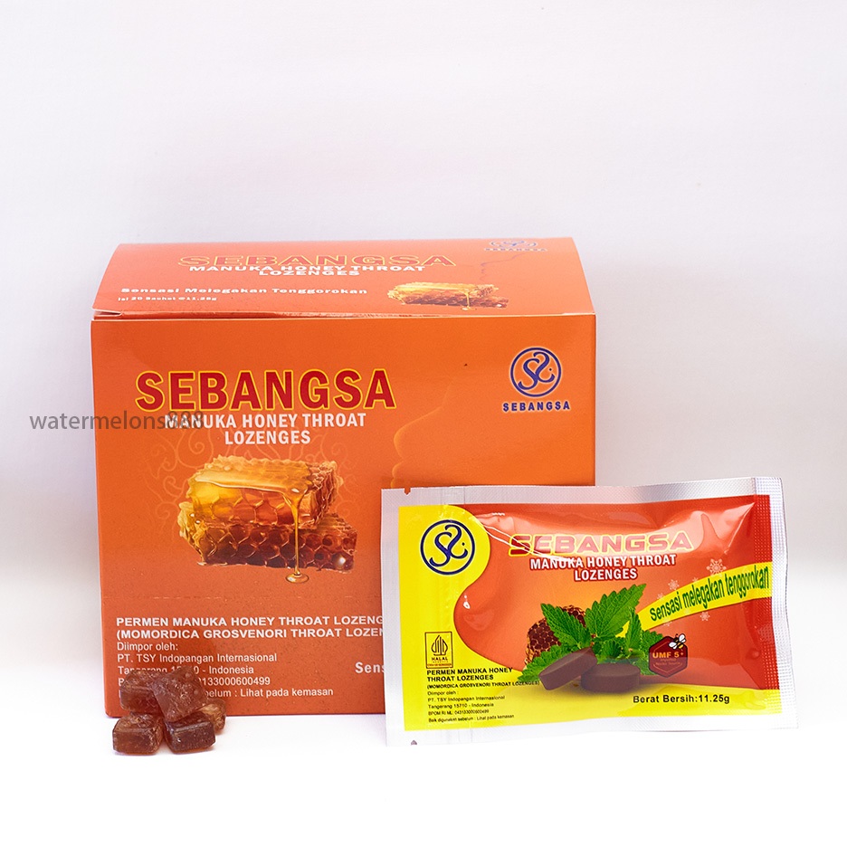 

Permen Sakit Tenggorokan Madu Manuka Sebangsa 1PCS