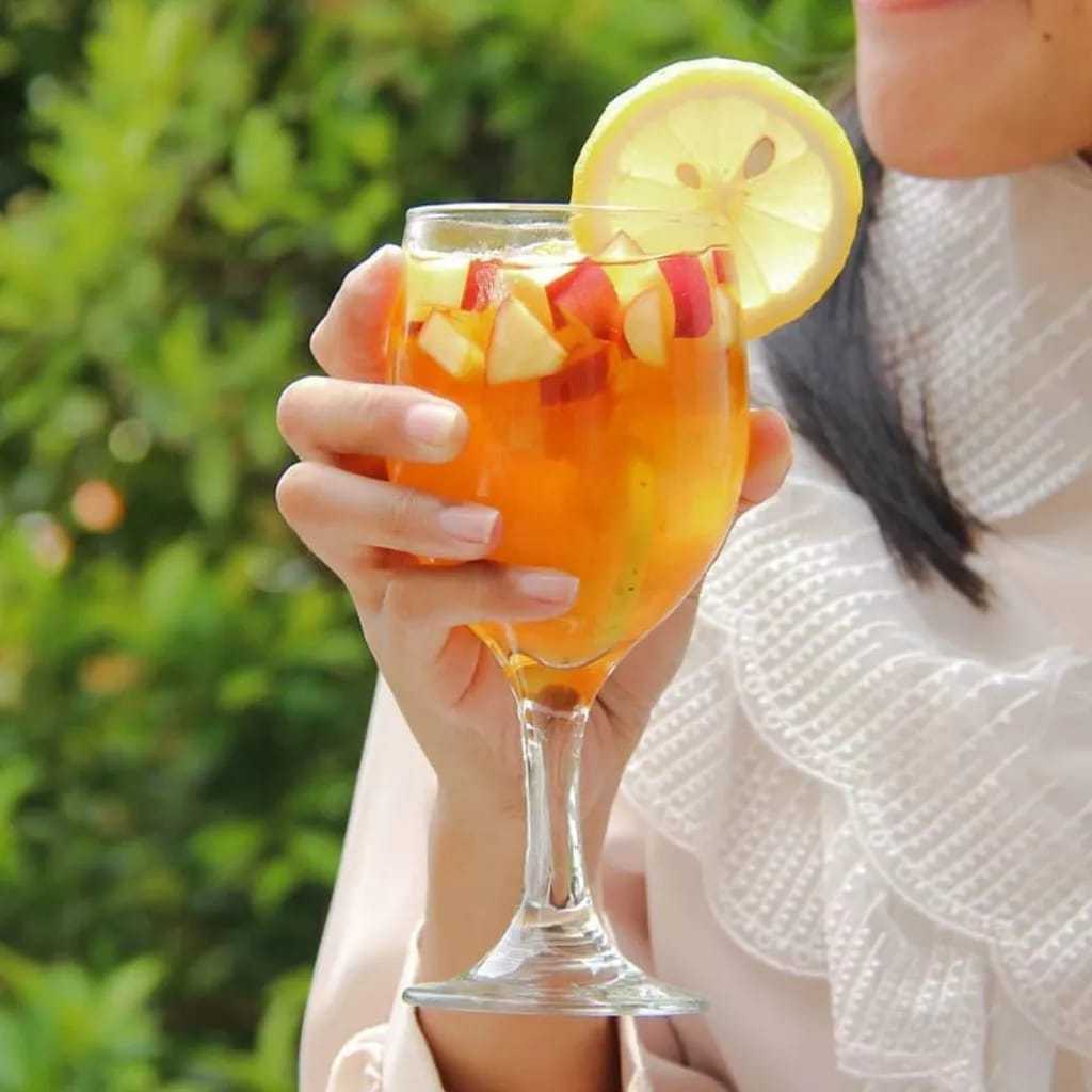 Citinova Spring 340ml Gelas Minum Jus Wine Juice Air Hotel Gelas Kaki | Gelas kaca |Gelas Tangkai |G